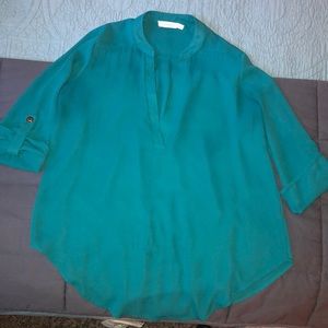 Teal 3/4 sleeve shirt from Nordstrom